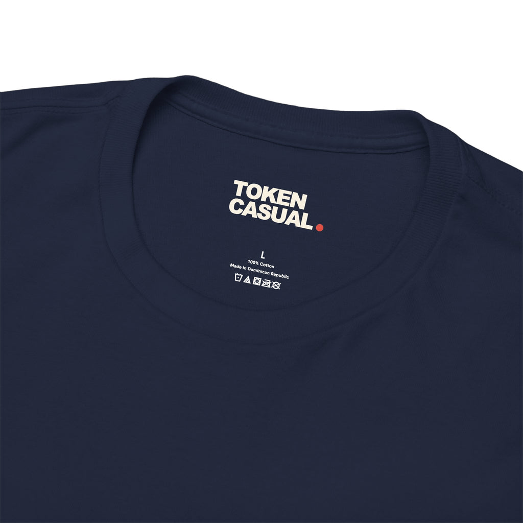 Mostly aligned text T-shirt